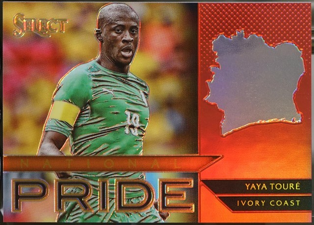 2015-16 Panini Select - National Pride Red Prizm #46 Yaya Toure /199 Soccer NM