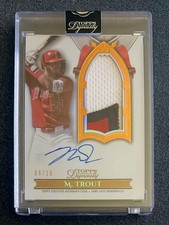 2024 Topps Dynasty Mike Trout PATCH AUTO /10 Game Used Angels Debut #DAPB-MT3