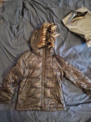 Burberry Black Label Fur Hood Puffer Jacket S