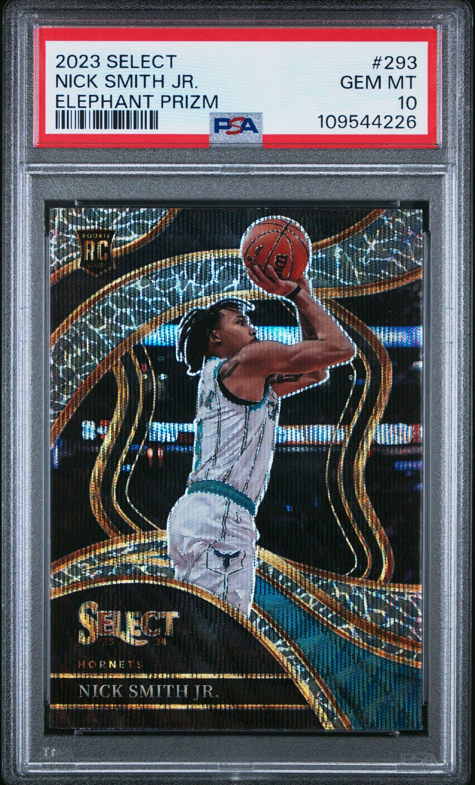 2023 PANINI SELECT ELEPHANT PRIZM #293 NICK SMITH JR. ROOKIE RC PSA 10