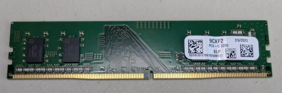 NEW DELL /SK HYNIX 8GB PC4 3200MHz UDIMM 288 PIN HMAA1GU6CJR6N-XN 9CXF2 - Image 2 of 2