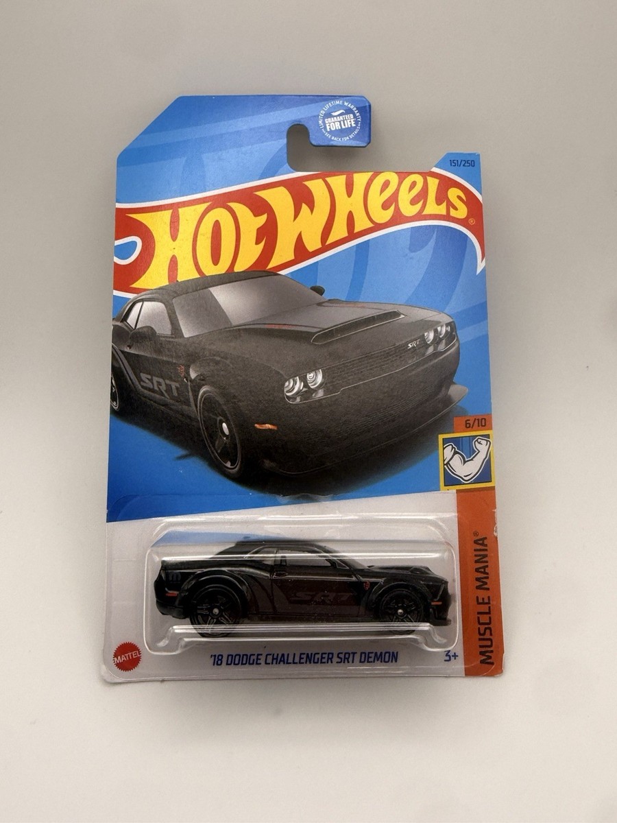Hot Wheels '18 Dodge Challenger SRT Demon Black 151/250 Muscle