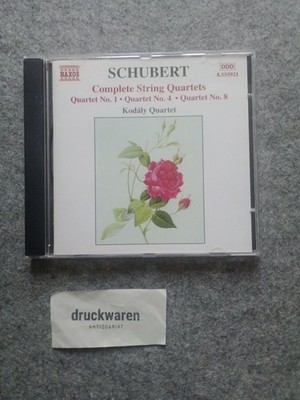 Schubert: Complete String Quartets, No. 1, No.4, No.8 (Audio-CD). Kodaly Quartet