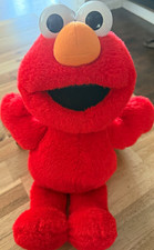 Fisher Price Talking Sesame Street Elmo Plush Monster, Red/Orange Medium 1997