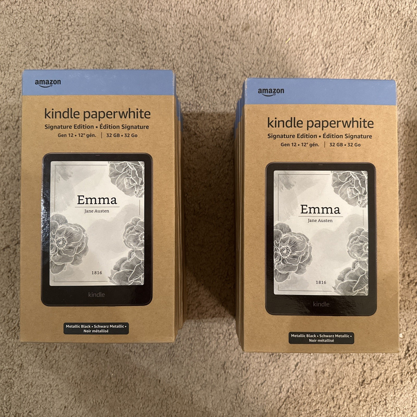 Amazon Kindle Paperwhite 12th Gen Signature Edition 32GB Metallic black NEW. Available Now for $177.00