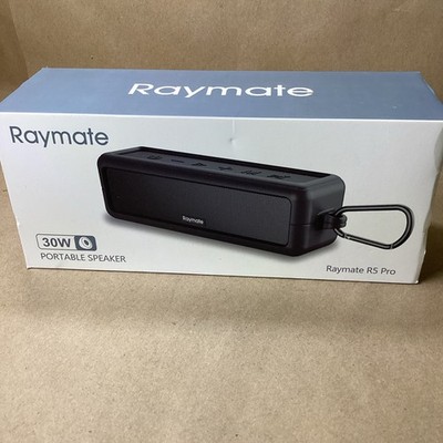 Raymate Bluetooth Speakers, HiFi Stereo Sound with DSP, 30W R5 Pro (black)
