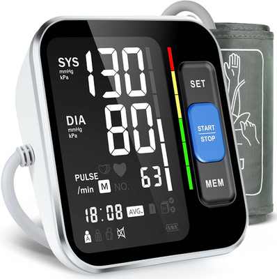 Digital Blood Pressure Monitor Upper Arm BP Machine Heart Rate Backlight 2 Users