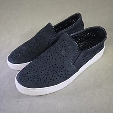 Vionic Midi Perf Black Nubuck Casual Sneakers Slip On Shoes Womens US Sz 8.5
