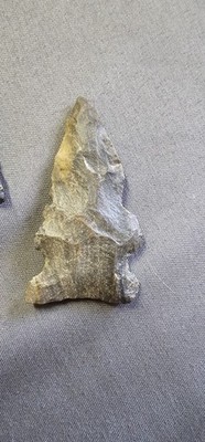 Authentic Archaic Corner Notched Arrowhead Flint Chert Projectile Point Artifact