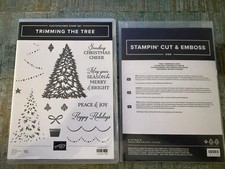 Stampin Up TRIMMING THE TREE Stamp Set and TREE TRIMMINGS Dies