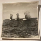 WW1 1940 HMS Illustrious Eagle Malaya Ramillies IN MEDITERRANEAN SALVO OF BOMBS