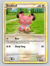Snubbull 82/123 Common HeartGold & SoulSilver Pokemon