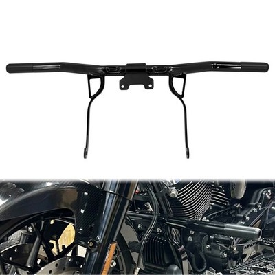 Engine Highway Guard Crash Bar w/ Peg For Harley Touring Road Street Glide 14-23