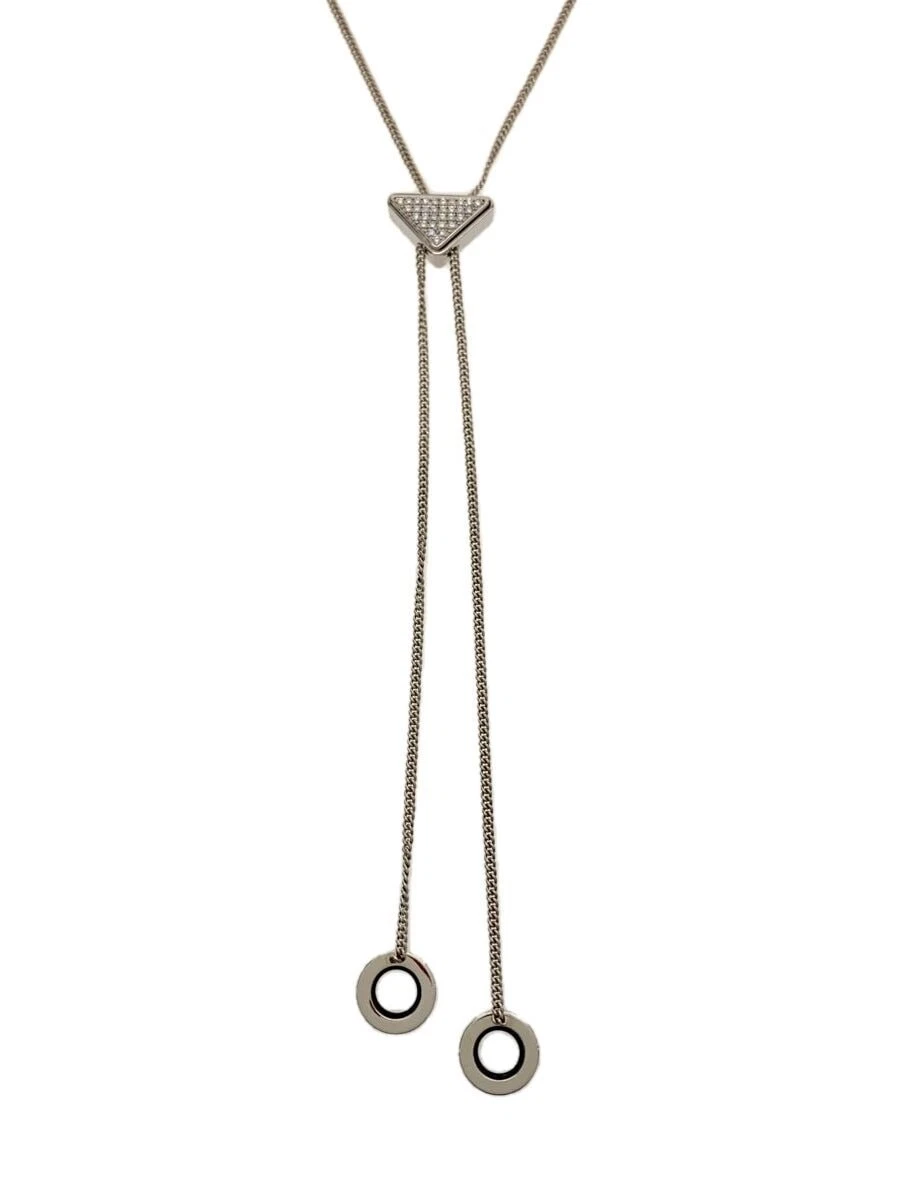 PRADA Collana con ciondolo in argento per uomo