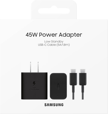 Samsung T4510 45W PD Super Fast Power Adapter Wall Charger & USB-C Cable