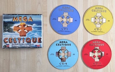 4 CDs Mega Celtic Irische Musik Bretonische Lieder SEHR GUTER ZUSTAND