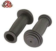 ALTA OldSchool BMX Mushroom Grips Black 7/8" x 96mm Retro Ribbed End BMX/Cruiser