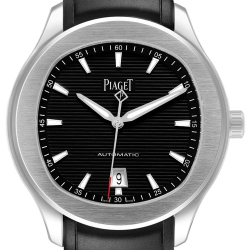 Piaget Polo Date Steel Black Dial Mens Watch P11268