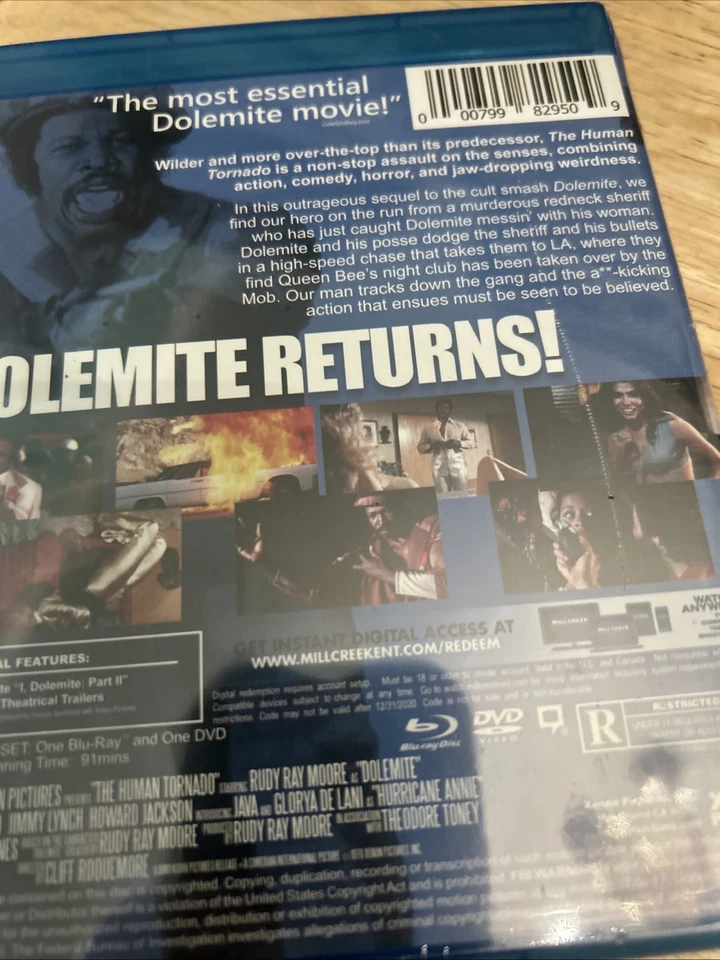 The Human Tornado (Blu-ray + DVD 1976) Rudy Ray Moore, Lady Reed -NEW Authentic - Image 4 of 4