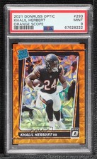 2021 Donruss Optic Orange Scope Prizm 22/79 Khalil Herbert #293 PSA 9 MINT 11oq