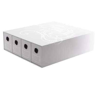 Fortress Card Drawers: Horizontal 4: White