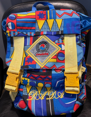Vintage 1990s Invicta DADA Colorful Backpack Large Retro