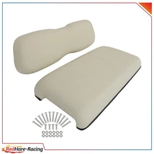 White Golf Cart Front Cushion Set Fits Club Car DS NEW