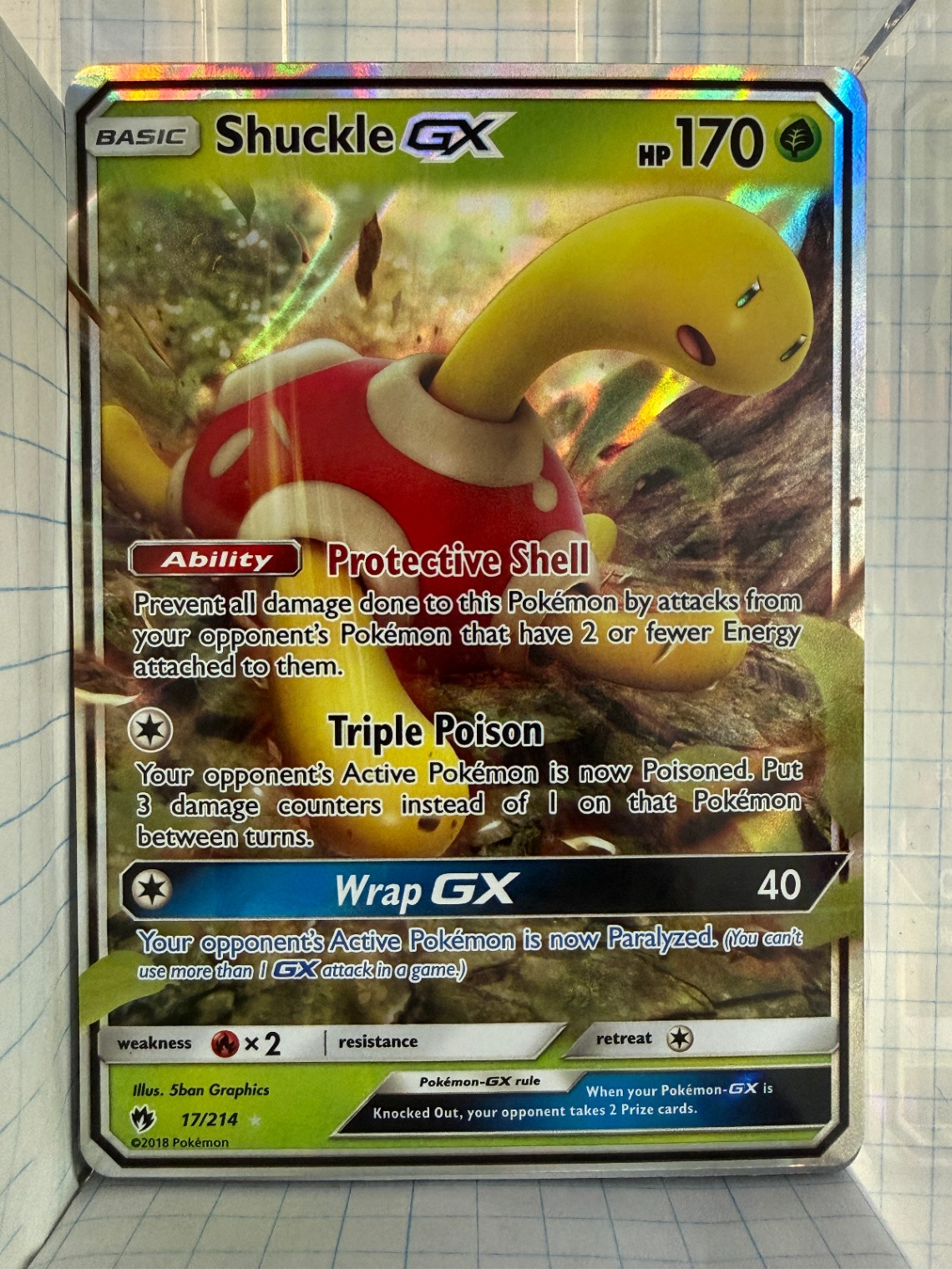Shuckle GX Ultra Rare SM - Lost Thunder 17/214 NM