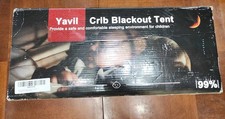 Yavil Crib Blackout Tent - 99 Light Blocking Baby Sleep Pod - Breathable Mesh