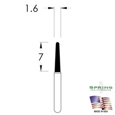 Round End Taper Dental Bur S772.7