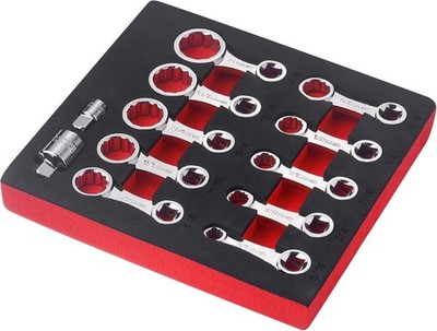 WINTOWIN 12-Piece SAE 12-Point Box End Torque Adapter Extension Set,3/8'' Torque