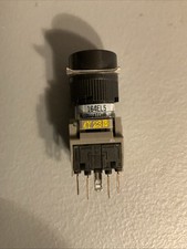 Lot of 10 ALCOSWITCH 164EL5-11 16mm Pushbutton Switch Push On Off Orange Lens