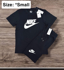 Nike Men's Black 2-Piece Outfit Set T-Shirt  Shorts Size Small