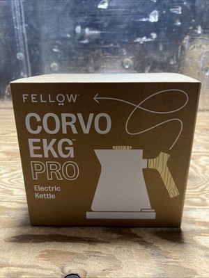FELLOW Electric Kettle Corvo EKG Pro 0.9L Temperature Control Matte White, Maple
