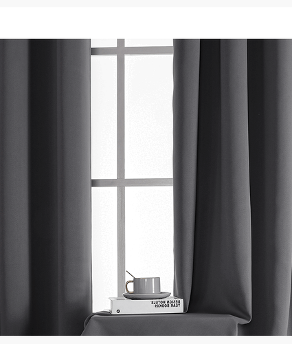 2X Blockout Curtains Blackout Window Curtains Draperies Pair Eyelet for Bedroom - Bild 24 von 54