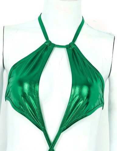 Women's Metallic G-String Slingshot Weeny Teddy Bodysuit Micro Bikini Swimwear - Picture 23 of 227