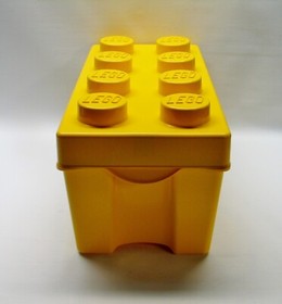 Lego EMPTY Storage Box # 10696 Classic Medium Creative Brick Box, 8-stud, yellow
