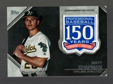 2019 Topps MATT CHAPMAN 150th Anniversary Manufactured Patch #AMP-MC A'S