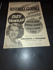Rosemary Clooney Suzy Snowflake Rare Original Promo Poster Ad Framed!