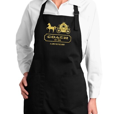 Cinderella Glitter Cute Pumpkin Carriage Princess gift Apron Cooking BBQ Grill