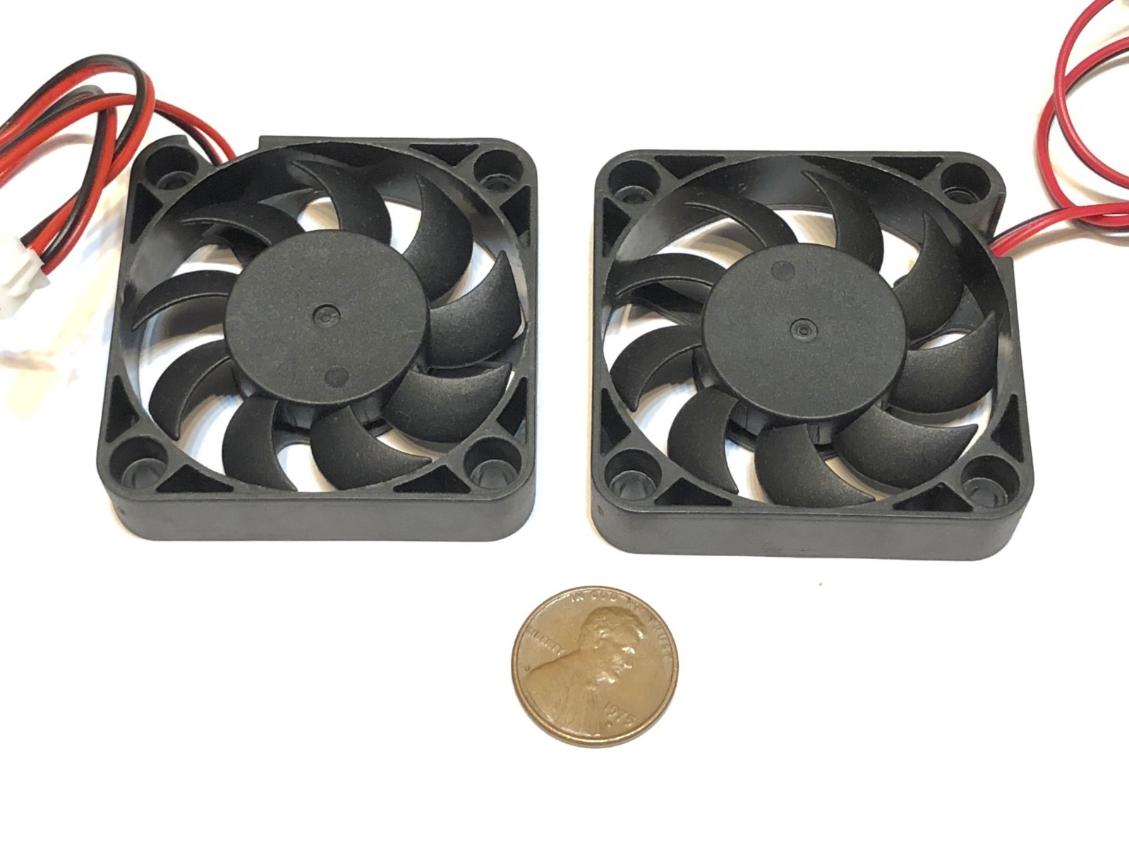 2 Pieces 12V 5010 2 Pin Computer fan 50MM 5CM pc cooling cool ...