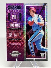 2018 RHYS HOSKINS Panini Chronicles Contenders Optic Purple Mojo RC /99 Phillies