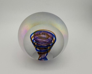 Glass Eye Studio Paperweight Celestial Orbit Spiral Tornado Twist GES 07 RARE