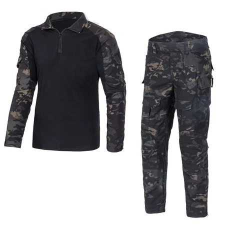 Herren Militär Combat Shirts Hose BDU Uniform Army Camo Tarnanzug Hunting Hiking - Bild 20 von 22