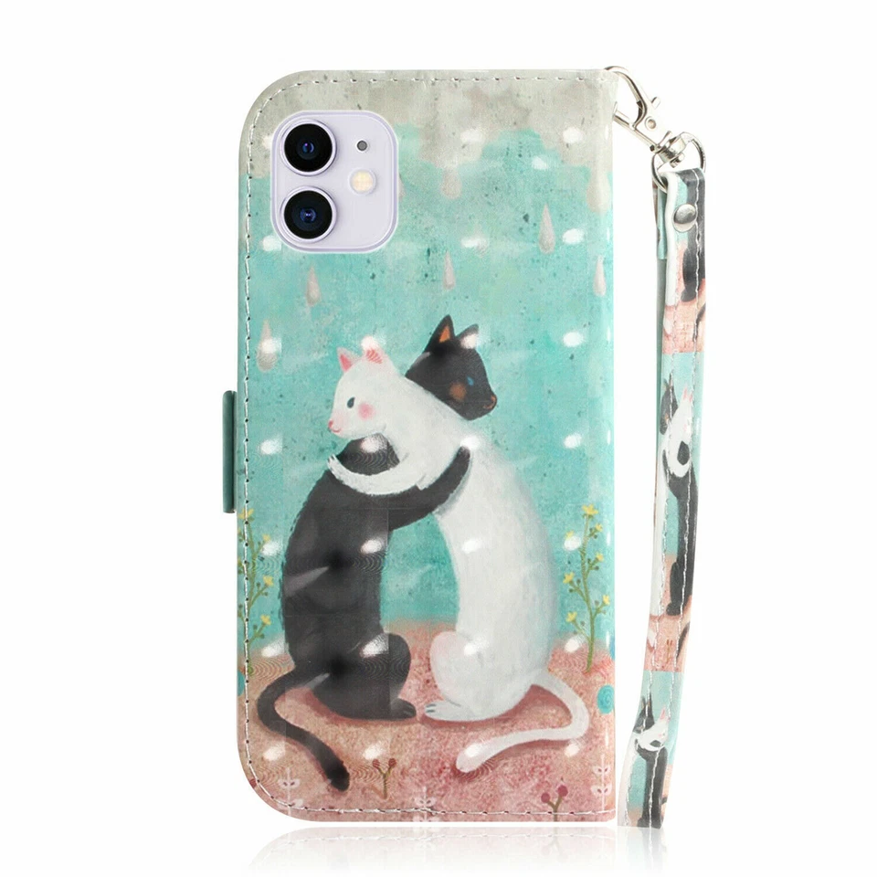 Cat Flip Phone Case For iPhone Samsung Huawei Xiaomi Moto LG Sony Nokia Google - Image 3 of 4