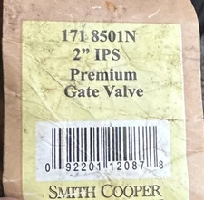 2" IPS Premium Gate Valve, Smith Cooper International 171 8501N, 200 WOG