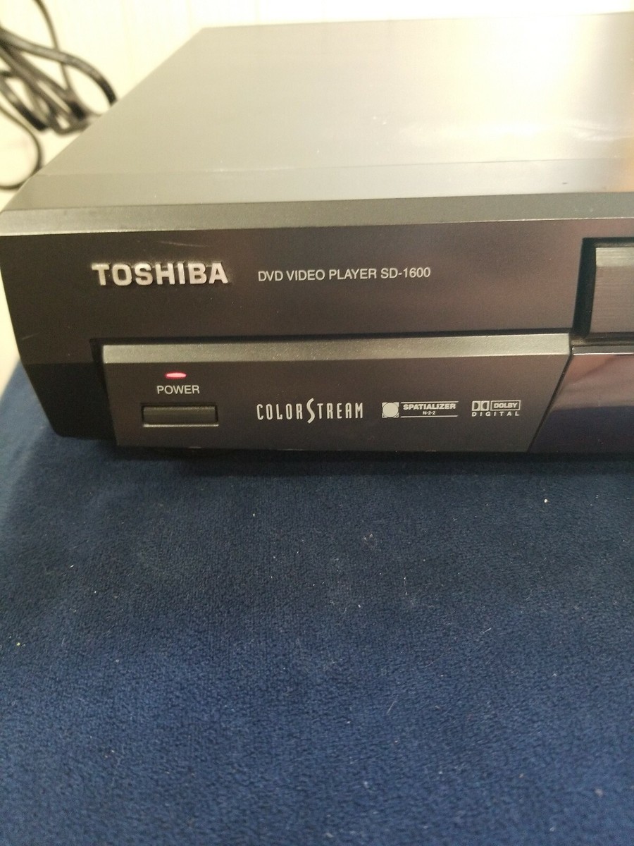 Toshiba DVD Video Player SD-1600 Tested Used with Remote works