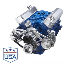 351W Serpentine Conversion Kit EWP ALT Saginaw Electric Water Pump Windsor SBF