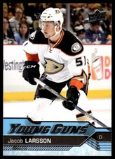 2016-17 Upper Deck Young Guns Jacob Larsson Rookie Anaheim Ducks #495 R50