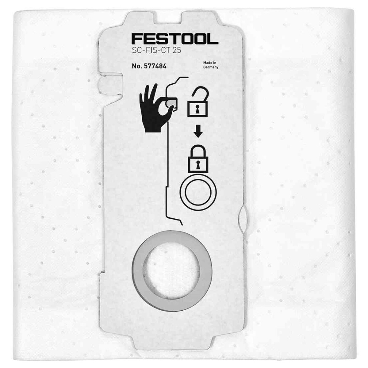 Festool Dust Extractor Vacuum Bag Longlife For Ct25 with ZIP 577484 Ct 25 - Image 3
